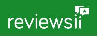 "Green Reviewsii logo with a chat bubble and star icon, representing online reviews and feedback."