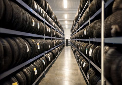 Professional tire service and storage